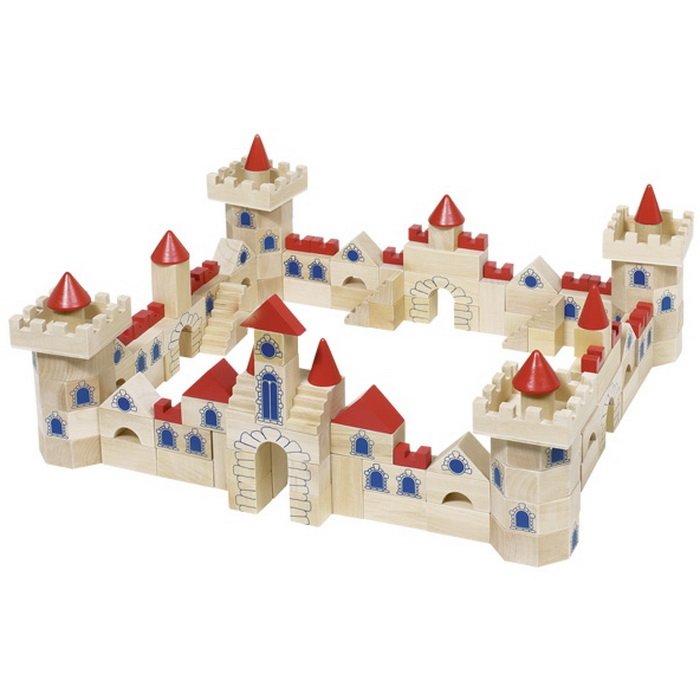 Goki Drevená stavebnica Hrad, 145 dielikov