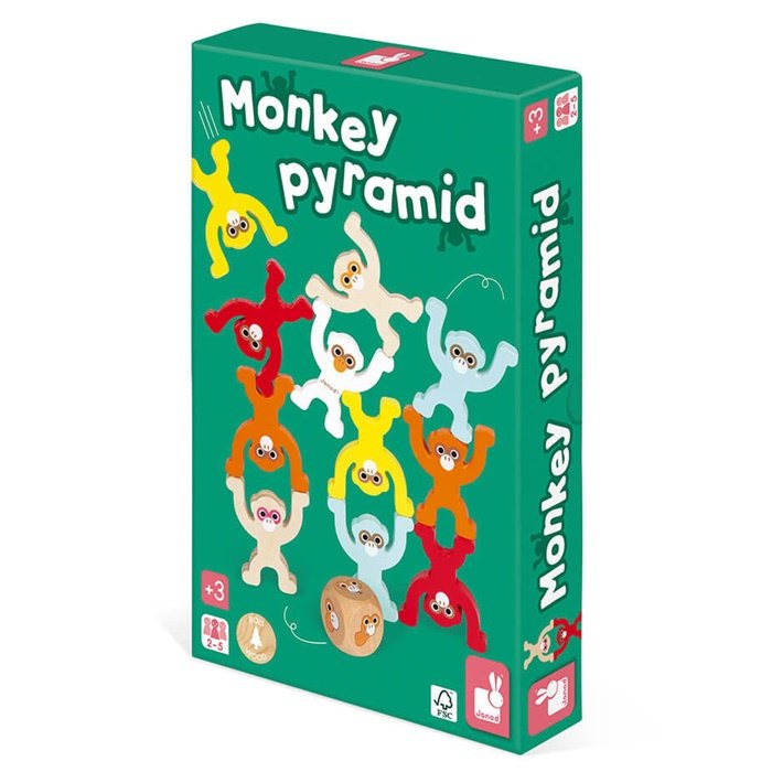 Janod Balančná hra Pyramída opíc