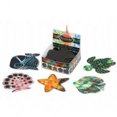 Melissa & Doug - Vyškrabávacie obrázky Oceán v bločku, 125ks