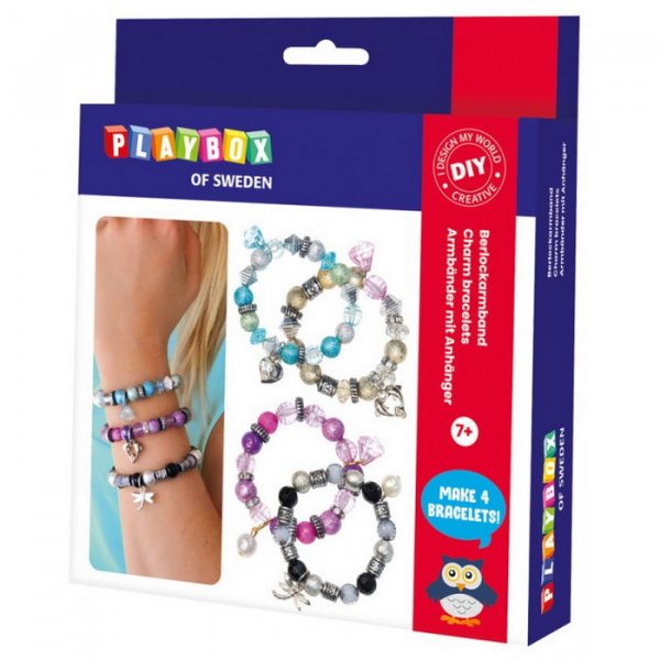 Playbox Kúzelné náramky z korálok, 4 ks