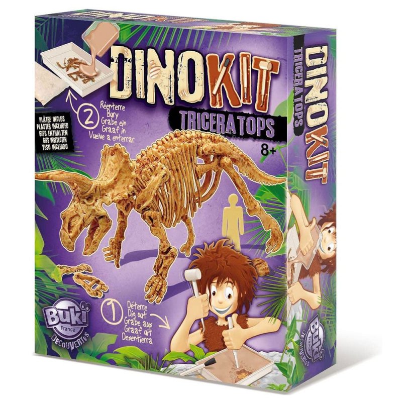 Buki Vykopávka a kostra - Triceratops