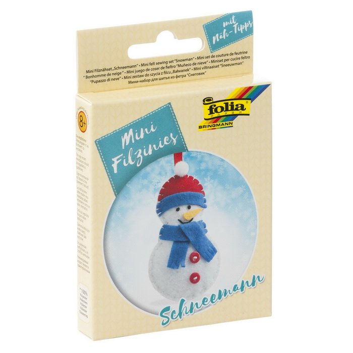 Folia Šijeme z filcu - Snehuliak