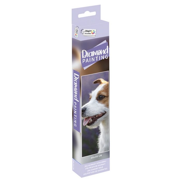 Grafix Diamantový obrázok Pes Jack Russell, 30x30 cm