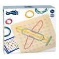 Školská drevená doska na prepletanie Geoboard