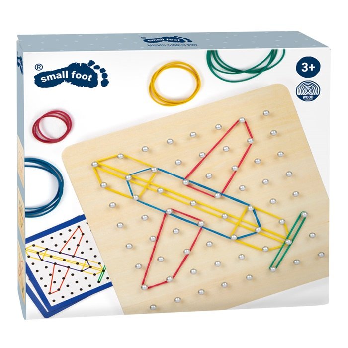 Školská drevená doska na prepletanie Geoboard