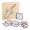 Školská drevená doska na prepletanie Geoboard