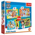 Trefl Puzzle Labková patrola 4v1