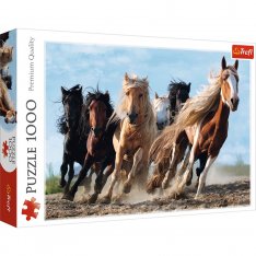 Trefl Puzzle Cválajúce kone, 1000 dielikov