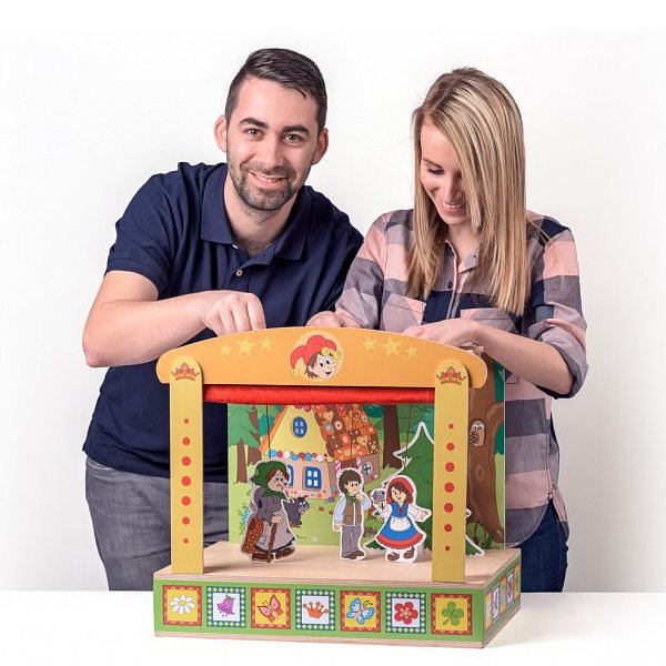 Školské drevené bábkové divadlo, 46 ks
