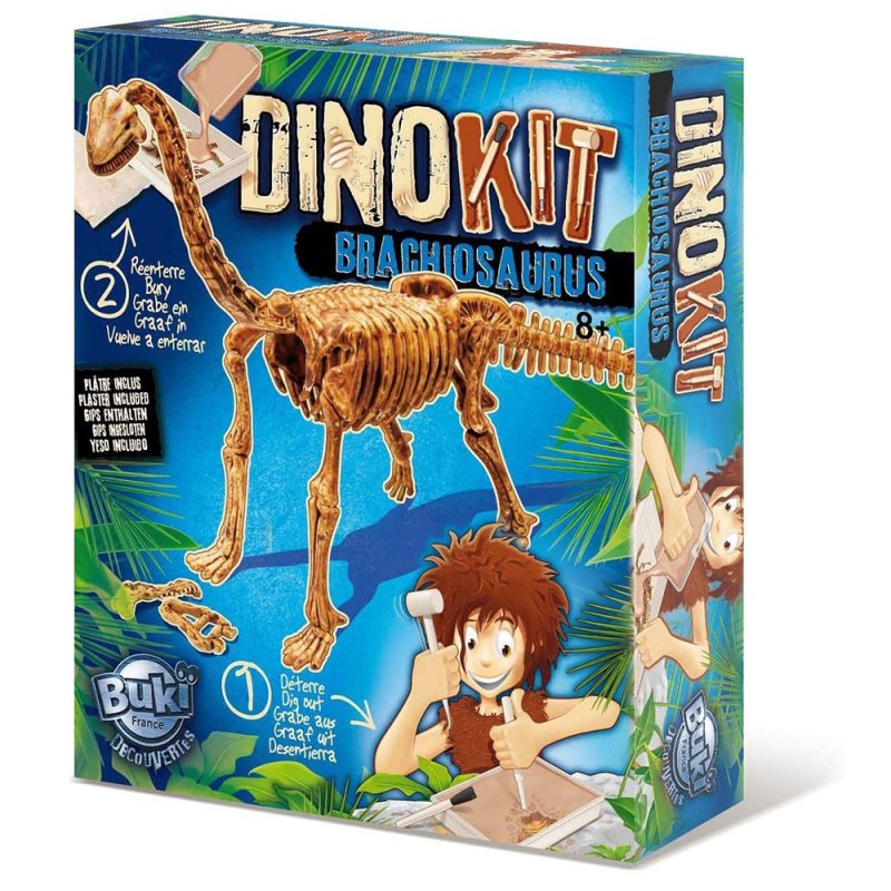 Buki Vykopávka a kostra - Brachiosaurus