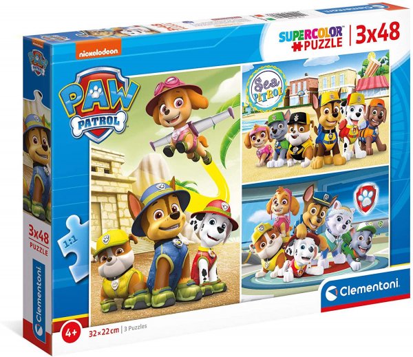 Clementoni Puzzle 3v1 Labková patrola