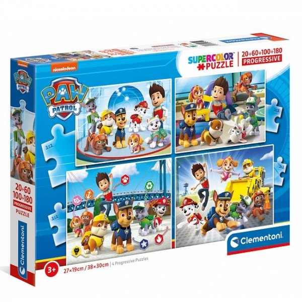 Clementoni Puzzle 4v1 Labková patrola