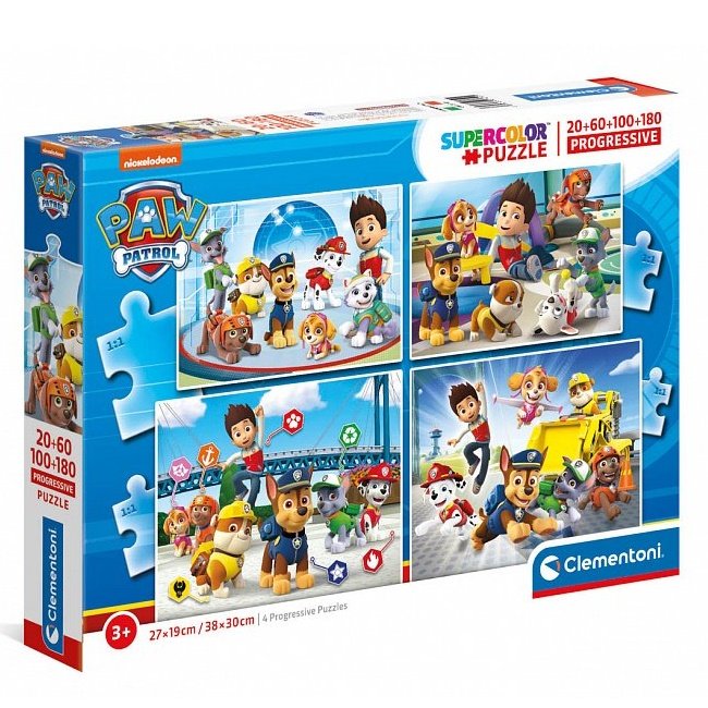 Clementoni Puzzle 4v1 Labková patrola