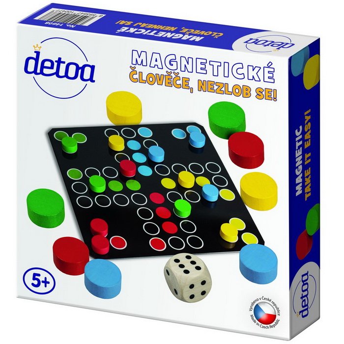 Detoa Magnetické drevené Človeče, nehnevaj sa