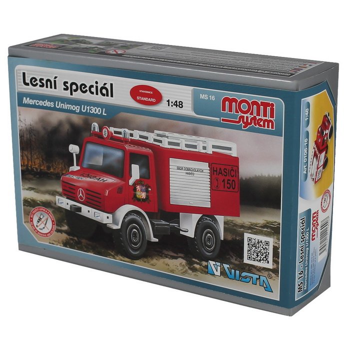 Model HASIČI lesný špeciál Mercedes Unimog U1300 L
