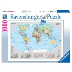 Ravensburger Puzzle Politická mapa sveta, 1000 dielikov