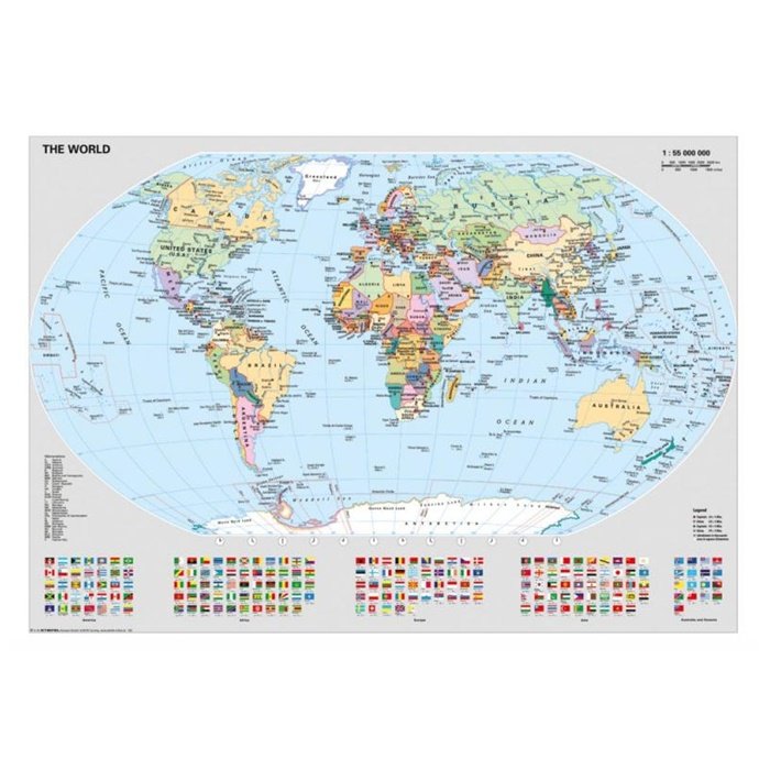 Ravensburger Puzzle Politická mapa sveta, 1000 dielikov