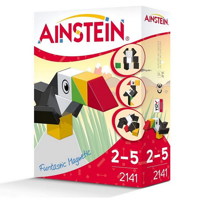 Ainstein Magnetická stavebnica Exotické vtáky, 14 dielikov