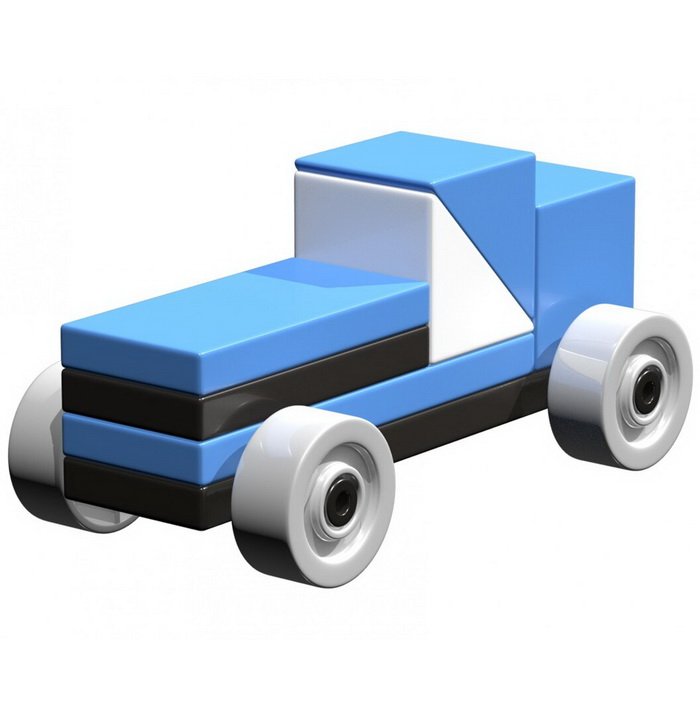 Ainstein Magnetická stavebnica Mini Racer, 8 dielikov