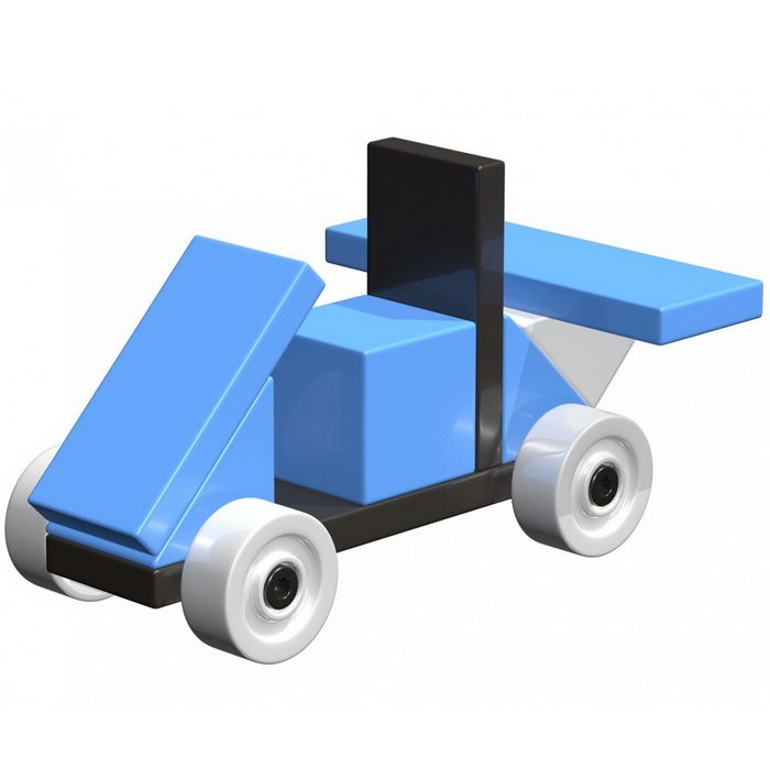 Ainstein Magnetická stavebnica Mini Racer, 8 dielikov