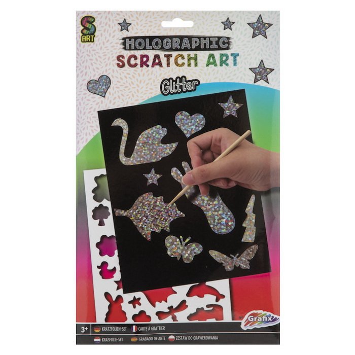 Grafix Holografický škrabacie obrázky Labuť