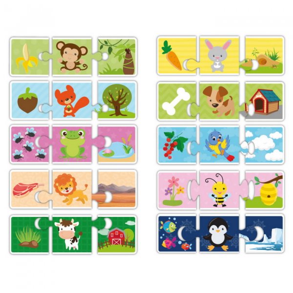 Grafix Puzzle Kde žijú zvieratká, 30 dielikov