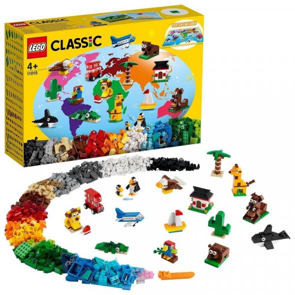 Lego Classic 11015 Cesta okolo sveta, 950 ks