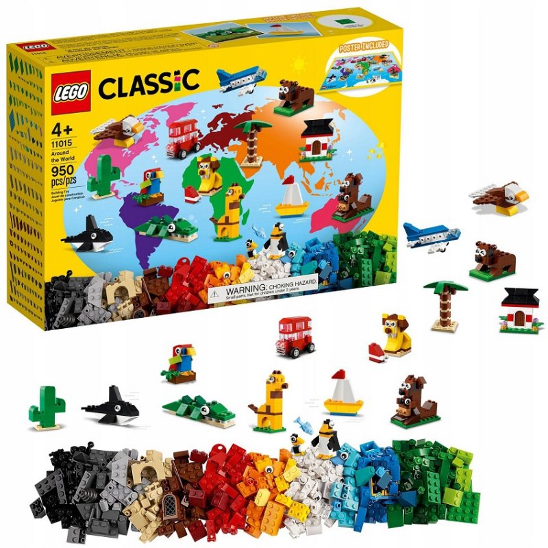 Lego Classic 11015 Cesta okolo sveta, 950 ks