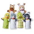 Melissa & Doug - Maňušky Domáce zvieratká, 6 ks
