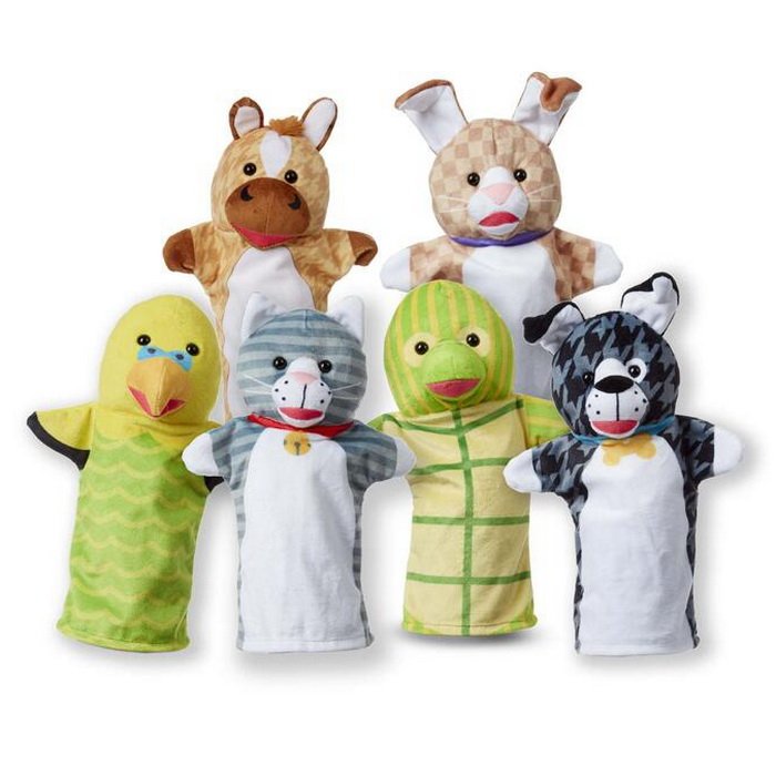 Melissa & Doug - Maňušky Domáce zvieratká, 6 ks
