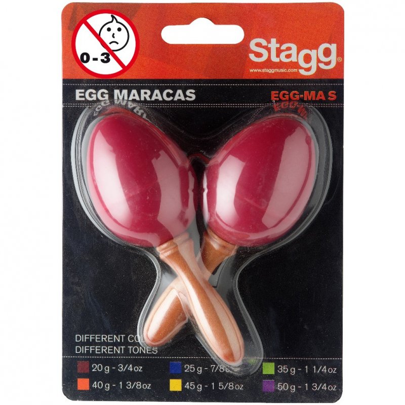 Detské maracas s krátkou rúčkou, 11 cm