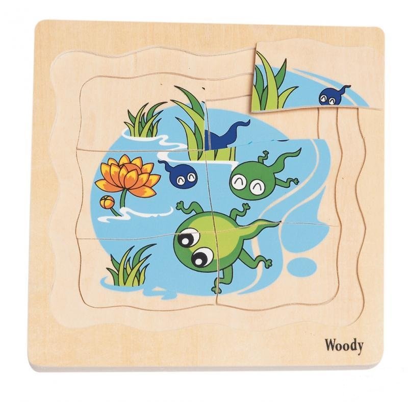 Woody Puzzle Vývoj žabky