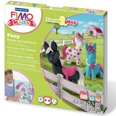 FIMO Kids Form & Play Modelovacia sada poníky, 4x42 g