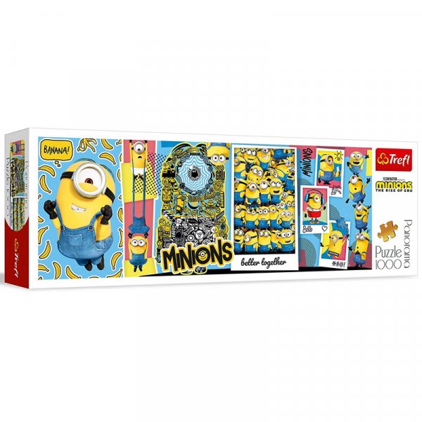 Trefl Puzzle Mimoni - panoráma, 1000 dielikov