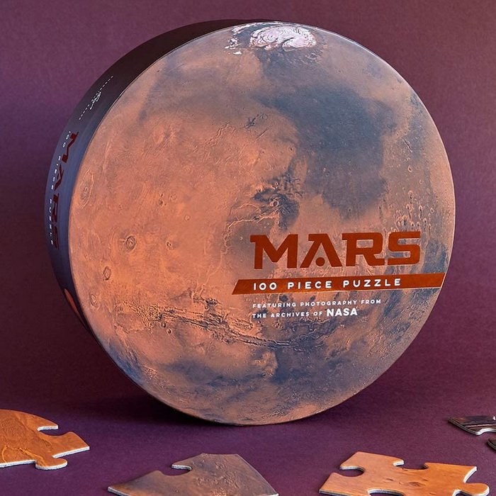 Chronicle Books Podlahové maxipuzzle Mars, 100 ks