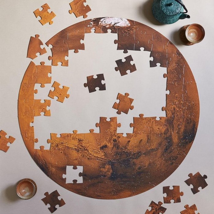 Chronicle Books Podlahové maxipuzzle Mars, 100 ks