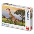 Dino Puzzle Žirafia rodina, 1000 dielikov