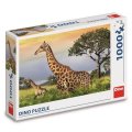 Dino Puzzle Žirafia rodina, 1000 dielikov