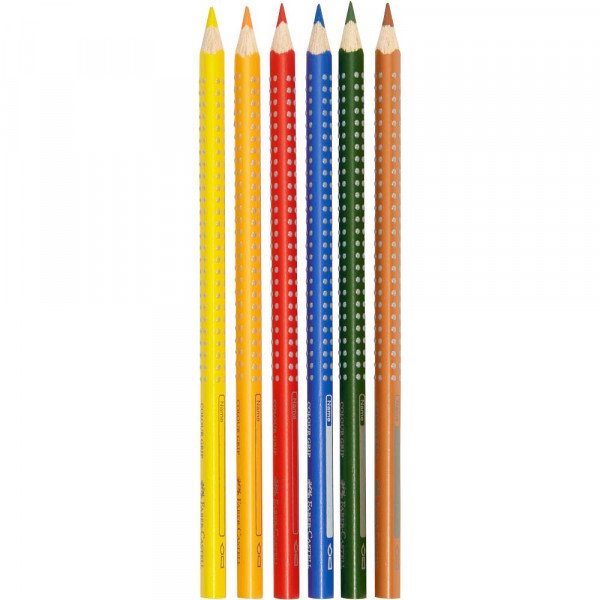 Faber Castell Akvarelové pastelky GRIP, 6 ks