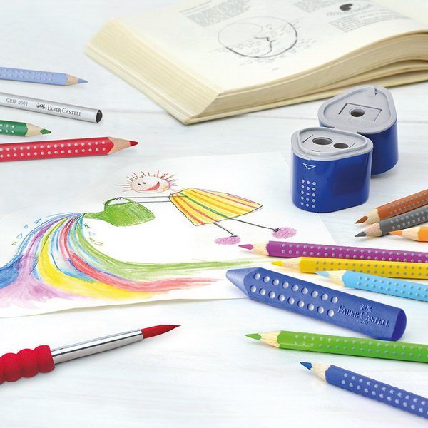 Faber Castell Akvarelové pastelky GRIP, 6 ks