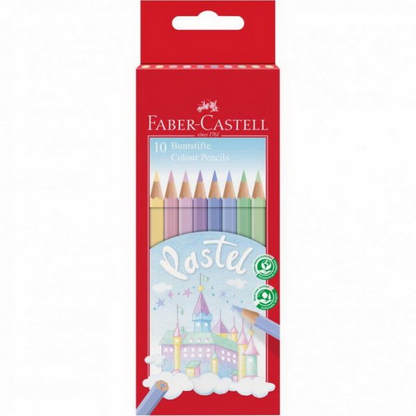 Faber Castell Pastelky šesťhranné pastelové, 10 ks
