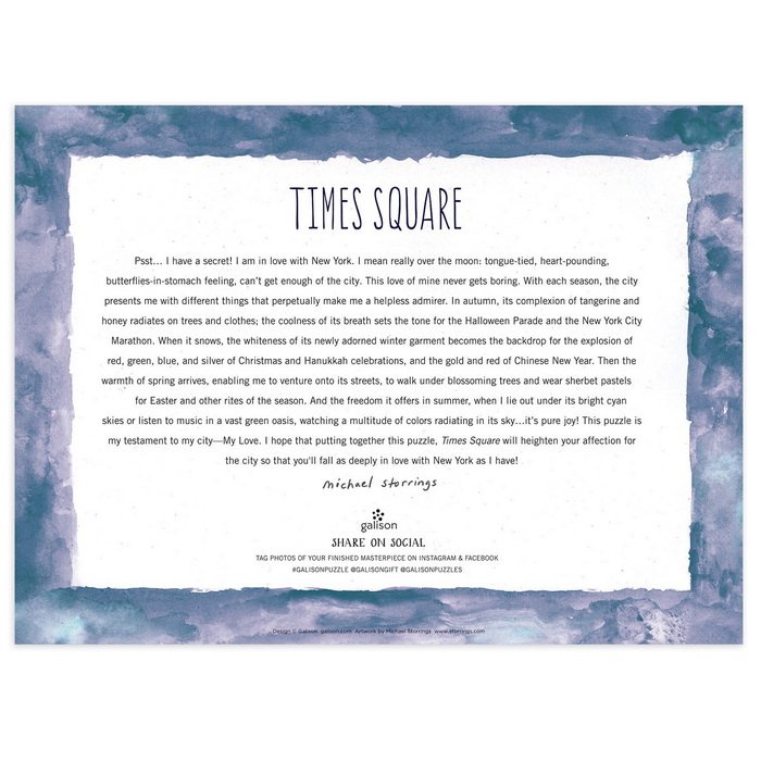 Galison Puzzle Times Square, 1000 ks