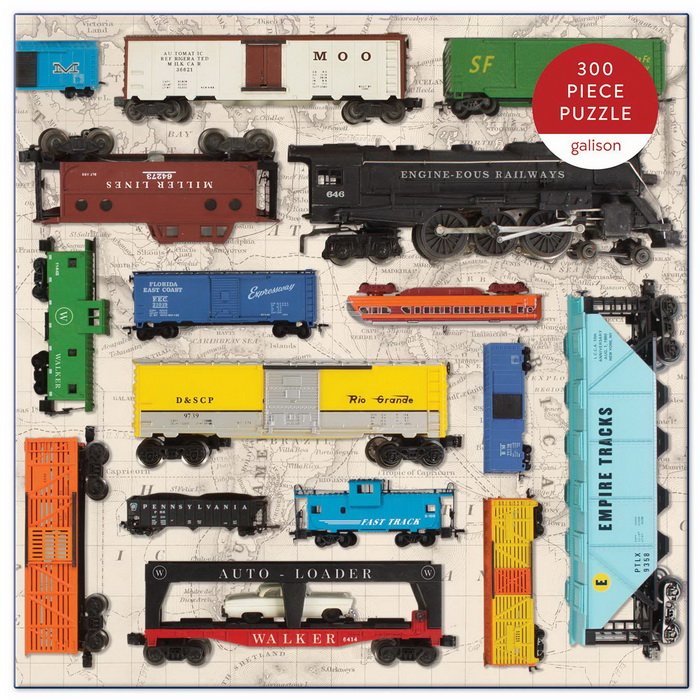 Galison Puzzle Vintage vláčiky, 300 ks