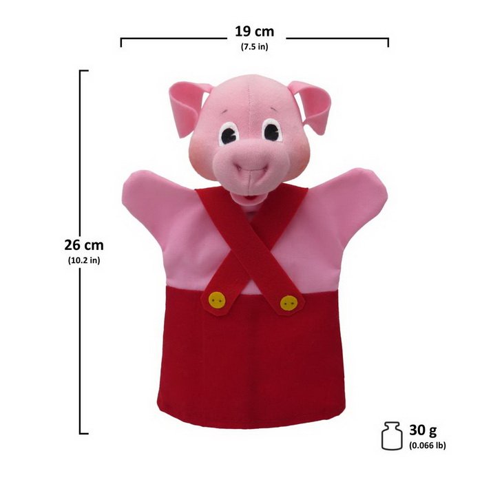 Maňuška klasická Prasiatko červené, 26 cm