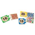 Melissa & Doug - Drevené puzzle Počítanie 1-20, 40 ks