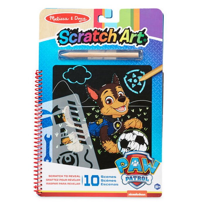 Melissa & Doug - Vyškrábavacie obrázky - LP Chase
