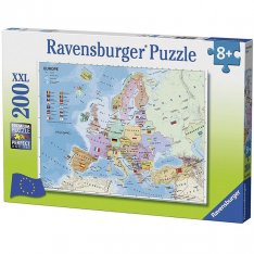 Ravensburger Puzzle XXL Mapa Európskej únie, 200 dielikov