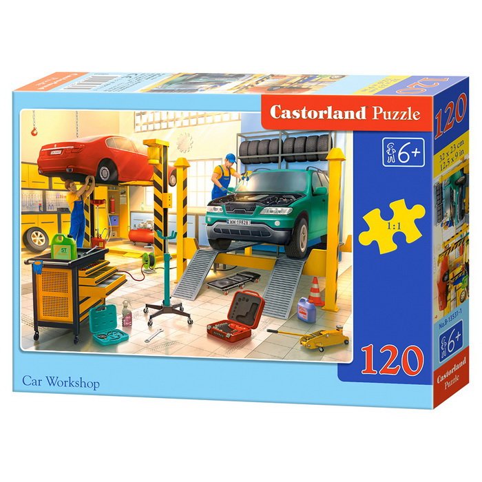 Castorland Puzzle Autodielňa, 120 dielikov