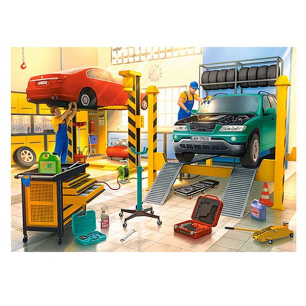 Castorland Puzzle Autodielňa, 120 dielikov