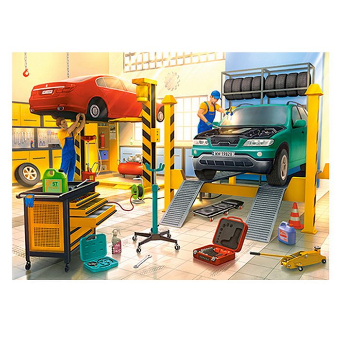 Castorland Puzzle Autodielňa, 120 dielikov